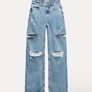 Distressed Blue Jeans for Women
